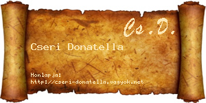 Cseri Donatella névjegykártya